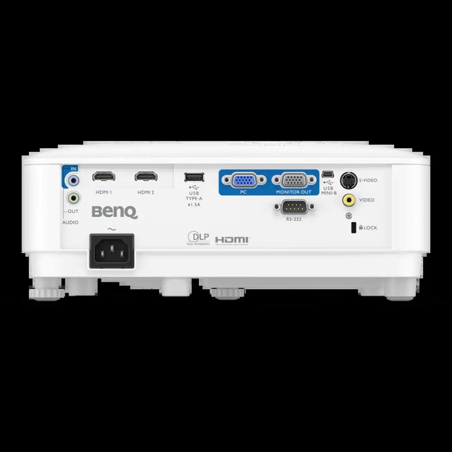 Proiector BenQ MH560, DLP, FHD 1920*1080, up to WUXGA 1920*1200, 3800 lumeni, 20.000:1, 16:9 nativ, 4:3/ 16:10 compatibil, lampa 6000 ore/ 15.000 eco mode, dimensiune maxima imagine 150", boxa 10W, 2* HDMI, 2* D-sub, audio in/ out, RS232, USB TypeA, USB - Img 2