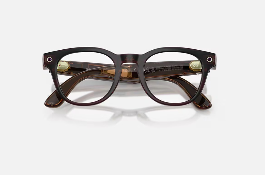 RAY-BAN META SCRIBER OPTICS GEN 2 Shiny Transparent Umber/ Demo Lens - Img 4