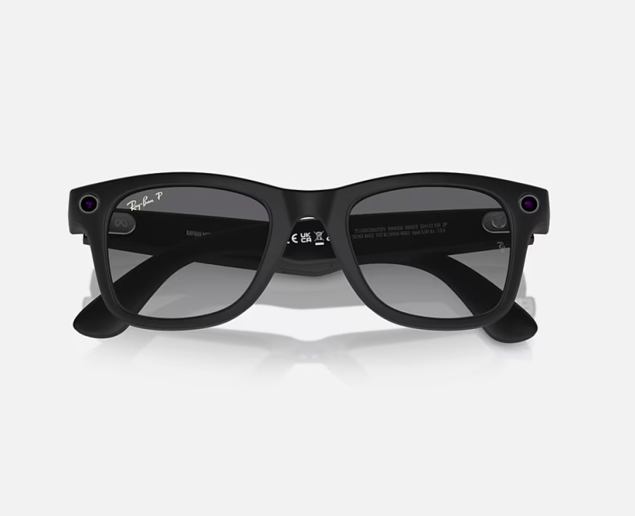 Ray-Ban Meta Wayfarer AI Glasses Matte Black/Polar Gradient Graphite (Large) - Img 5