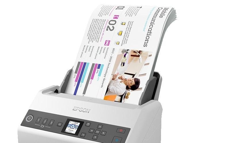Scanner Epson DS-730N, dimensiune A4, tip sheetfed, viteza scanare: 40 ppm alb-negru si color, rezolutie optica 1200dpi, ADF Single Pass 100 pagini, duplex, Scan to Email, Scan to FTP, Scan to Web folders, Scan to Network folders, software: Epson Device - Img 7