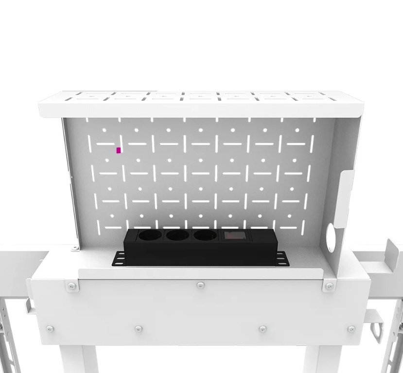 Stand motorizat Neomounts by Newstar WL55-875WH1 100" 110kg VESA 800x600mm, ajustabil pe inaltime 98-163cm, alb - Img 4