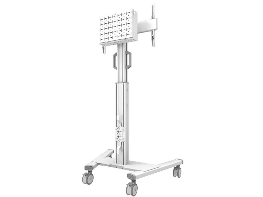 Stand podea mobil Neomounts 37"-75", VESA 100x100~600x400, 70kg, fix, inaltime reglabila, alb - Img 3