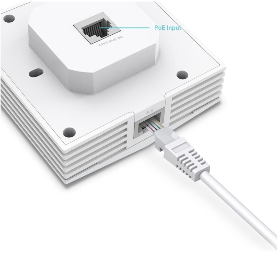 TP-Link Wireless Access Point EAP650-WALL, AX3000 Wireless Dual Band Indoor, 1× 10/100/1000 Mbps Ethernet Port, 1× 10/100/1000 Mbps Ethernet Port, Alimentator: 802.3af/at PoE, 2X antene interne, 5 GHz: Up to 2402 Mbps, 2.4 GHz: Up to 574 Mbps. - Img 4