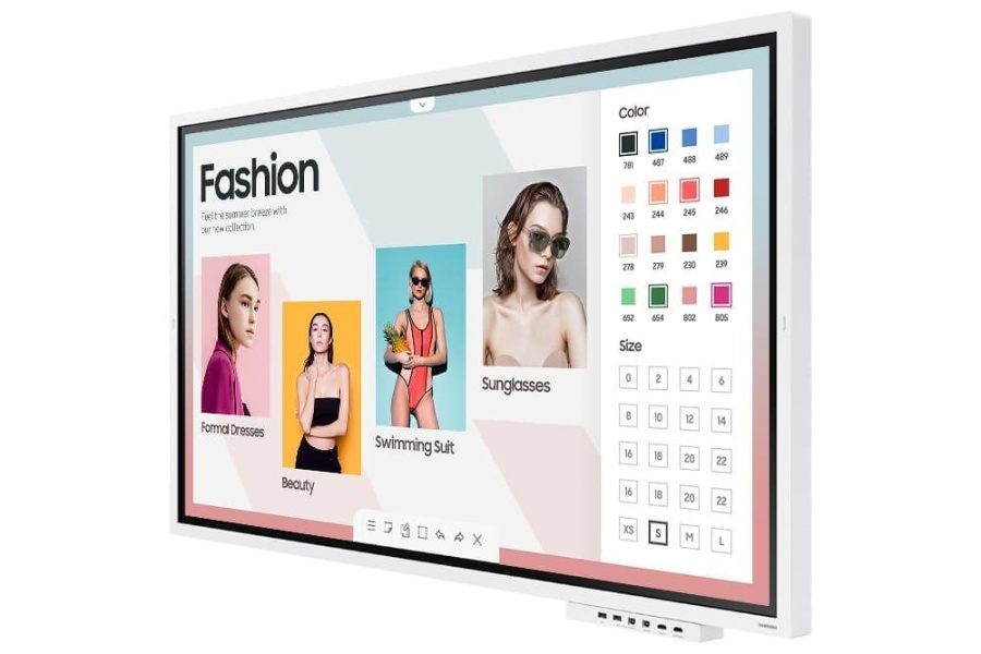 Tray conectivitate pentru display interactiv SAMSUNG Flip 2 55"/65"; HDMI Out, Conectivitate NFC pentru proiectarea telefonului pe display; aduce mufele din spate in fata pentru convenienta. - Img 4
