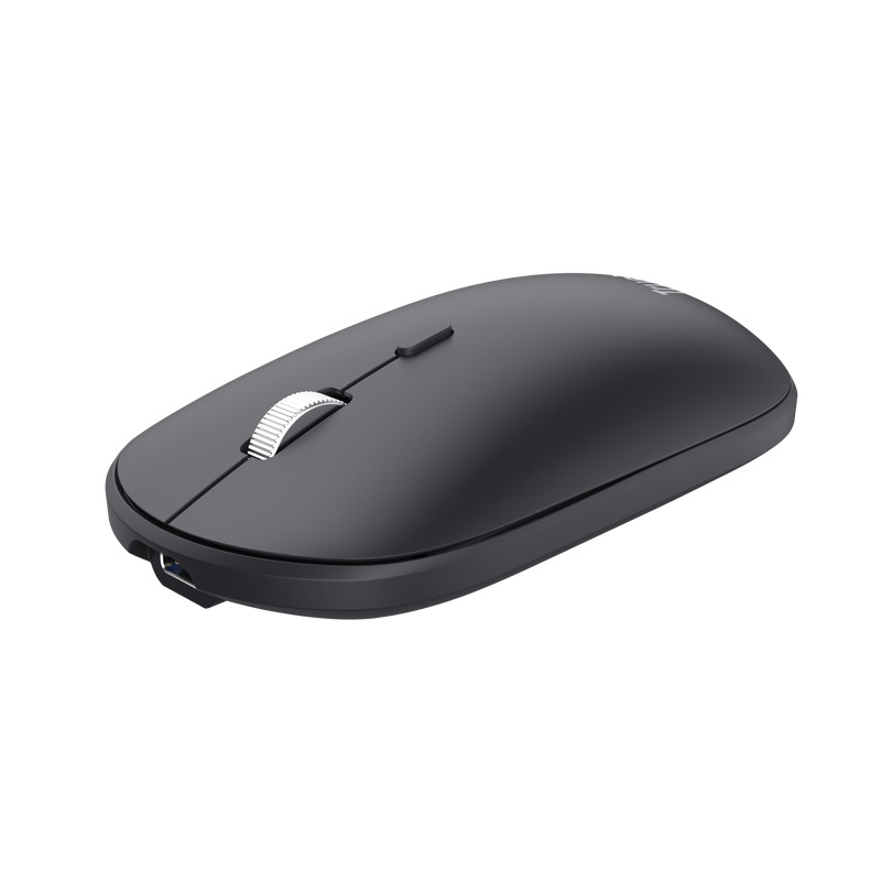 Trust Kit Wireless keyboard+mouse Lyra, mouse optic, rezolutie maxima 1200 DPI, conectivitate wireless, intefata USB-C, USB-A, negru - Img 2