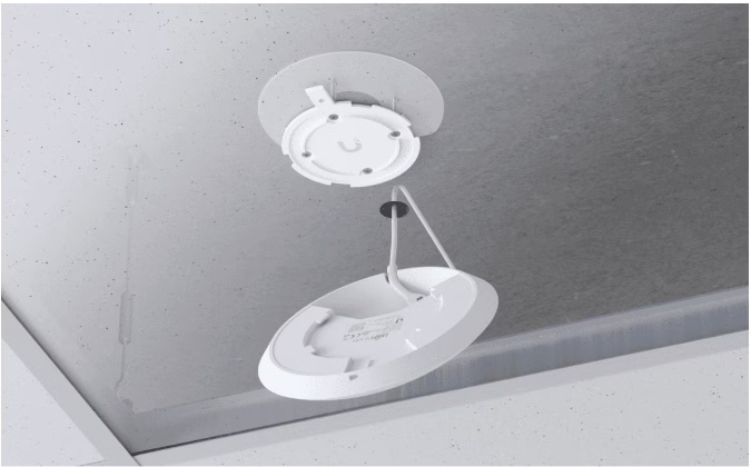 UBIQUITY U6+ WIFI6 ACCESS POINT, Dual-Band, interfata: GbE RJ45 port, Alimentare: POE, Consum maxim: 9W, MIMO 2 x 2, viteza wireless; 2.4Ghz: 573.5 Mbps, 5Ghz: 2402 Mbps, Standarde Wireless: 802.11a/b/g, WiFi 4/WiFi 5/WiFi 6, Clienti: 300+, dimensiuni: - Img 2