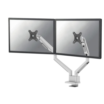 Brat dublu monitor Neomounts DS70-250SL2; pentru display-uri cu diagonale 17"-32", sistem de prindere VESA 75x75~100x100, greutate maxima suportata 9 - per ecrankg, full motion, tilt +45°, swivel 90°, rotate 180°; gas spring; culoare argintiu. Garantie 5 - Img 3