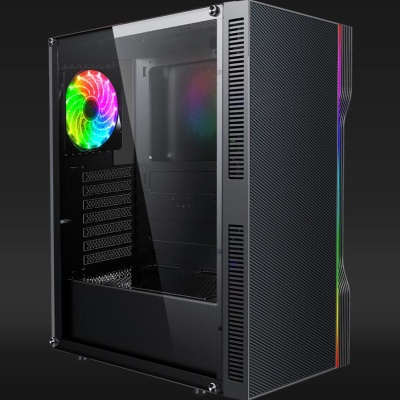 Carcasa AQYRIS ELECTRA Mid Tower ARGB NEGRU - Img 3