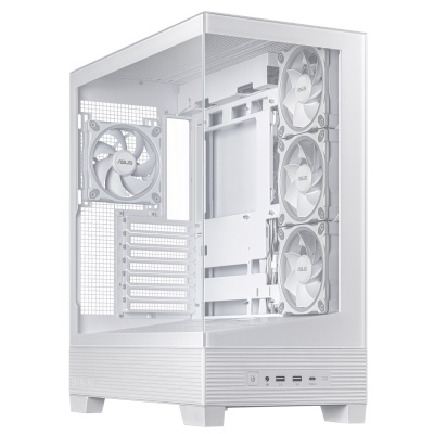Carcasa ASUS A31 Plus TG ARGB, RGB, Mid Tower, White