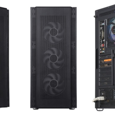 Carcasa gaming Serioux Quantum, fara sursa, tip middle tower, capac superior cu filtru magnetic de praf, panoul lateral: sticla securizata, sasiu: SPCC 0.6T, USB2.0x2+HD Audio, USB 3.0 x1, porturi rezervate pentru ventilator:, față: 3 x ventilatoare fixe - Img 2
