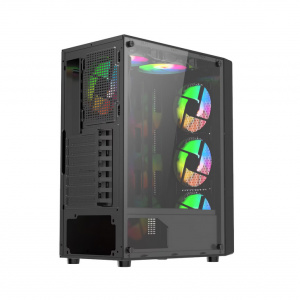 Carcasa PRO GAMING DUNE Mid Tower ARGB Negru - Img 3
