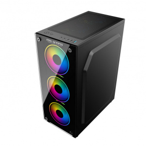 Carcasa PRO GAMING ELEMENT Mid Tower ARGB Negru - Img 5