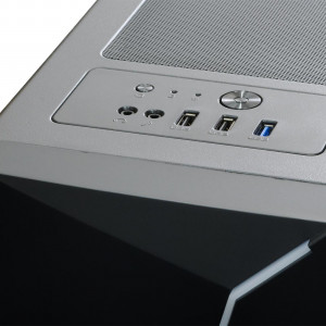 Carcasa Spacer Flash, ATX, MidTower, Gaming, fara sursa, sticla securizata, USB 2.0 x 2, USB 3.0 x 1, PSU shroud, black „SPCS-GC-FLASH” - Img 3