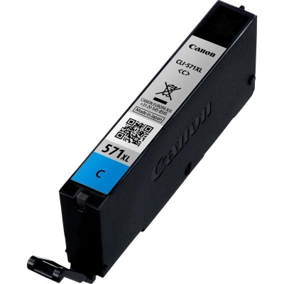 Cartus cerneala Canon CLI-571XL, cyan, capacitate 11ml, pentru Canon Pixma MG6850/MG6851, Canon Pixma MG5750/MG5751, Canon Pixma MG7750/MG7751/MG7752. - Img 2