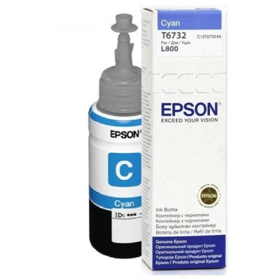 Cartus cerneala Epson T6732, cyan, capacitate 70ml, pentru Epson L800 - Img 2