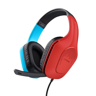 Casti cu fir GXT 416S Zirox Nintendo Switch, cu microfon, interfata 3.5mm, frecventa raspuns 20 Hz - 20.000 Hz, sensibilitate 90 dB, multicolor