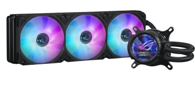 Cooler CPU ASUS ROG Strix LC III 360 ARGB LCD BLACK 3x Fan Slots 120mm, Speed: 800-2200 RPM, 36dB, Intel: LGA 1700, 1200, 115x, AMD: AM5,AM4 - Img 2