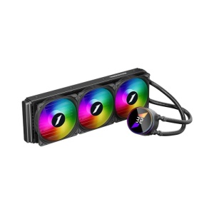 Cooler Procesor 1STPLAYER THUNDERSTORM TS3 360 NEGRU, marime radiator 380mm, 3 ventilatoare ARGB, Viteza ventilatoare 600-1800 RPM +/- 10%, Viteza pompa: 2500 +/- 10%, Suport AMD: AM5/AM4/AM3/AM2/FM3/FM2/FM1, suport INTEL: LGA1700/115x/1366/2011 Airflow: - Img 6