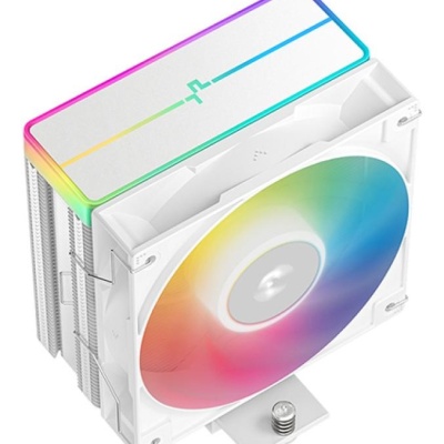 Cooler Procesor DEEPCOOL AG400 ARGB V2 ALB, marime heatsink 120x92x150mm, un ventilator ARGB, viteza ventilator 500-2100 RPM +/- 10%, Airflow: 75.89 CFM, Suport AMD: AM4/AM5, suport INTEL: LGA 1700/1200/1151/1150/1155, nivel de zgomot: 31.6 dBA - Img 3