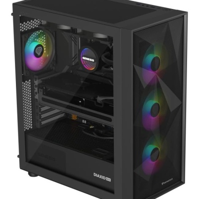 Cooler Procesor GENESIS HYDRIA 240 ARGB NEGRU, dimensiune radiator 276x120x27mm, 2 ventilatoare ARGB, Viteza ventilatoare: 500-1550 RPM, Airflow ventilatoare: 80 CFM, Suport AMD: AM4/AM5, suport INTEL: LGA 1151/1156/1150/1200/1700/1851 - Img 12