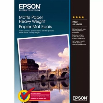 EPSON A4 MATTE PHOTO PAPER 50 SHEETS, 167gsm.