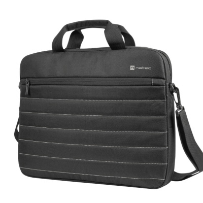 Geanta laptop Natec Taruca, compatibilitate dimensiune laptop 15.6", 1 compartiment, material Polyester 600D, negru
