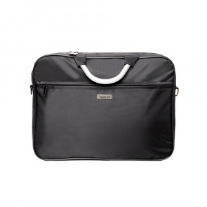 GEANTA LAPTOP SPACER SPSB-AXEL-BK 15.6", 1x compartiment buzunar frontal, manere aluminiu, waterproof, nylon, negru