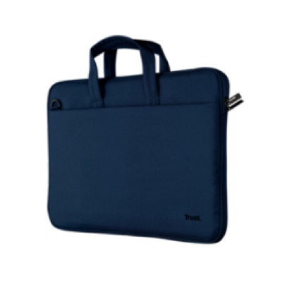 Geanta laptop Trust Bologna Slim, albastra, 2 ani garantie