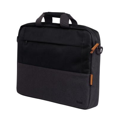 Geanta laptop Trust Lisboa, pentru laptopuri cu diagonala pana in 16",2 compartimente, material POM, RPET Polyester, RPET, volum 2.1 L, negru - Img 5