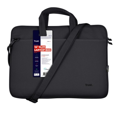Geanta Trust Bologna Bag ECO Slim 16" laptops General Laptop Compartment Size (inch) 16 " Type of bag carry bag Number of compartments 2 Max. laptop size 16 " Max. weight 2.5 kg Height of main product (in mm) 410 mm Width of main product (in mm) 290 mm - Img 10