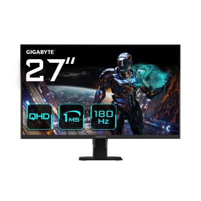 Gigabyte Monitor Gaming 27" SS IPS GS27QA, Non-glare, Rezolutie: 2560 x 1440(QHD), Luminozitate: 300 cd/m2, Contrast: 1000:1, Unghi vizualizare: 178°(H)/178°(V), Culori: 16.7M, Timp raspuns: 1ms, Refresh rate: 180Hz, HDR Ready, Flicker-free, Interfata: 2 - Img 2