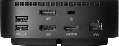 HP Essential Dock G5 Porturi: 1x USB-C power out 15W/ 4x USB-A 3.0/ 1x audio jack/2x DisplayPort 1.4/ 1x RJ-45/ 1xHDMI 2.0. Dimensiuni: 122 x 122 x 45 mm. Greutate: 0.68Kg. - Img 10