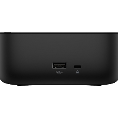 HP USB-C Dock G6 100W, Porturi: 2x USB Type-C (data & 15W USB Power Delivery)/ 1x USB Type-A 10Gbs/ 2x USB Type-A 5Gbs/ 2x DisplayPort 1.4/ 1x RJ-45/ 1x HDMI 2.1, Dimensiuni: 12.1 x 12.1 x 5.1 cm, Greutate: 0.68Kg, 3yw - Img 5