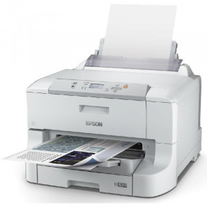 Imprimanta inkjet color Epson WF-C8190DW, dimensiune A3, duplex, viteza max 24ppm alb-negru si color, rezolutie max 4800x1200dpi, alimentare hartie 335 coli, volum de printare max 75000 pagini/luna, display color 6,1cm, interfata: USB 2.0 tip A, USB 3.0