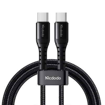 Incarcator Cablu Type-C la Type-C MCDODO CA-5641, 60W, 2 porturi, Negru