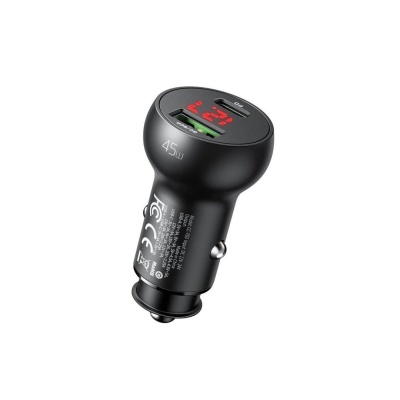 Incarcator MCDODO Mushrooms Series, 45W, 2 porturi, Negru