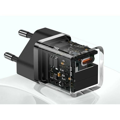 Incarcator retea Baseus, GaN5 Fast Charger 30W, 1 x USB Type-C 5V/3A, negru - Img 10