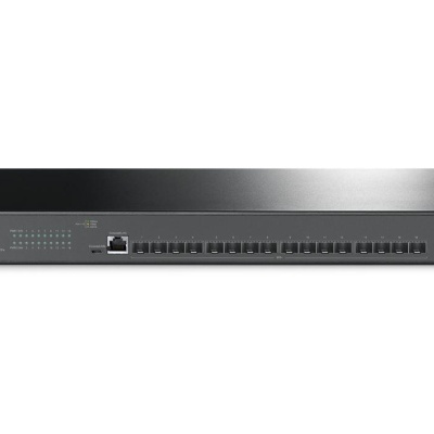 "JetStream™ 16-Port 10GE SFP+ L2+ Managed Switch PORT: 16× 10G SFP+ Slots, RJ45/Micro-USB Console Port SPEC: 1U 19-inch Rack-mountable Steel Case FEATURE: Integration with JetStream™ SDN Controller, Static Routing, OAM, sFlow, DDM, 802.1Q VLAN, QinQ,