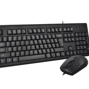 Kit tastatura + mouse A4tech KRS-8372, cu fir, negru - Img 2