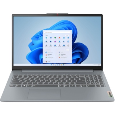 Laptop Lenovo IdeaPad Slim 3 15AMN8, 15.6" FHD (1920x1080) TN 250nits Anti-glare, AMD Ryzen™ 5 7520U (4C / 8T, 2.8 / 4.3GHz, 2MB L2 / 4MB L3), video Integrated AMD Radeon™ 610M Graphics, RAM 1x 16GB Soldered LPDDR5-5500; Memory soldered to systemboard,