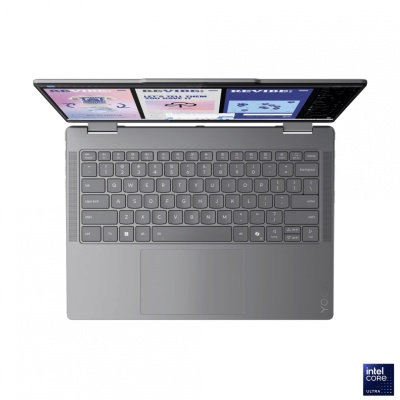 Laptop Lenovo Yoga 7 2-in-1 14ILL10, 14" 2.8K WQXGA+ (2880x1800) OLED 1100nits (peak) / 500nits (typical) Glossy / Anti-fingerprint, 100% DCI-P3, 120Hz, Dolby Vision®, TÜV Low Blue Light, DisplayHDR™ True Black 1000, Glass, Touch, Intel® Core Ultra 7 - Img 2