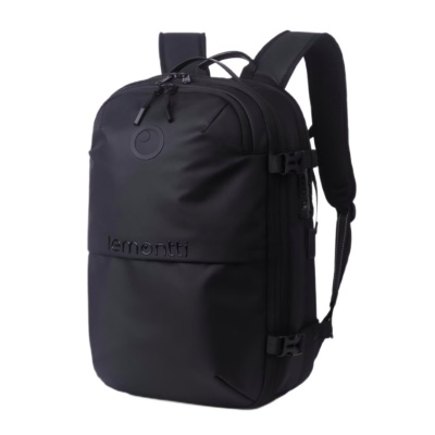 Lemontti Rucsac Smart Premium cu Vacuum si pompa vid 5 capete inclusa, 30-60L pentru cabina avion, impermeabil, doua mufe incarcare USB: USB-A si Type-C, extensie suplimentara, sistem antifurt, Negru - Img 3