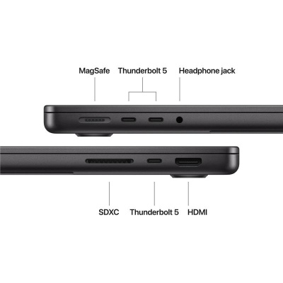 MacBook Pro 14.2"/Apple M5 Max (CPU 18-core, GPU 40-core, Neural Engine 16-core)/128GB/2TB - Space Black - INT KB (No Adapter) - 2026 (CTO from MGDU4RO/A) - Img 3