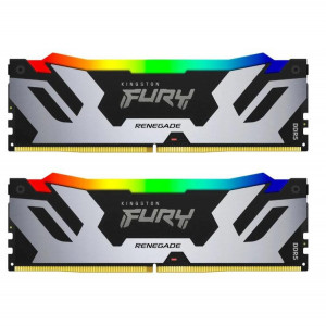 Memorie RAM Kingston, DIMM, DDR5, 32GB, 6800MHz, CL36, 1.35V, FURY Renegade RGB, Kit of 2