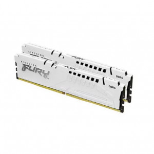 Memorie RAM Kingston, DIMM, DDR5, 64GB, 6000MHz, CL40, 1.35V, FURY Beast White, Kit of 2