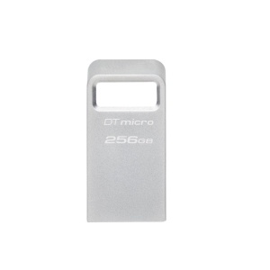 Memorie USB Flash Drive Kingston 256GB Data Traveler Micro, USB 3.2 Gen1, Metalic