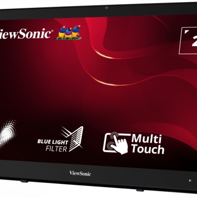 Monitor Consumer ViewSonic TD2430, 24", 1920 x 1080 pixeli, Touchscreen, Black, 3 ani Garantie - Img 3