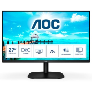 Monitor LED AOC 27B2DM, 27inch, FHD IPS, 4ms, 75Hz, negru - Img 5