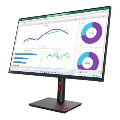 Monitor Lenovo ThinkVision T32h-30 31.5" IPS, QHD (2560x1440), 16:9, Brightness: 350 cd/m², Contrast ratio: 1000:1, Response time: 4ms (Extreme mode) / 6ms (Typical mode), Dot / Pixel Per Inch: 93 dpi, Color Gamut: 99% sRGB, View angle: 178° / 178°, - Img 3