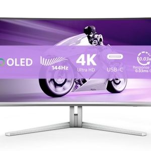 Monitor Philips 49" 49M2C8900L/00, Curvature: 1800R, Diagonal (inch): 49, Diagonal (cm): 124.3, Aspect ratio: 32:9, Panel: QD-OLED, Resolution: 5120x1440, Refresh Rate: 144Hz, Response time GtG: 0.03ms, Brightness (max): 1000 cd/m², Contrast (static) :